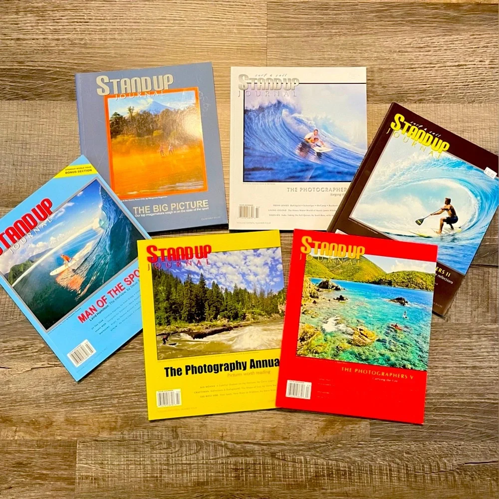 SURF Surfer Surfling Paddleboard Magazines Standup Journal   Vtg Fire Photos!